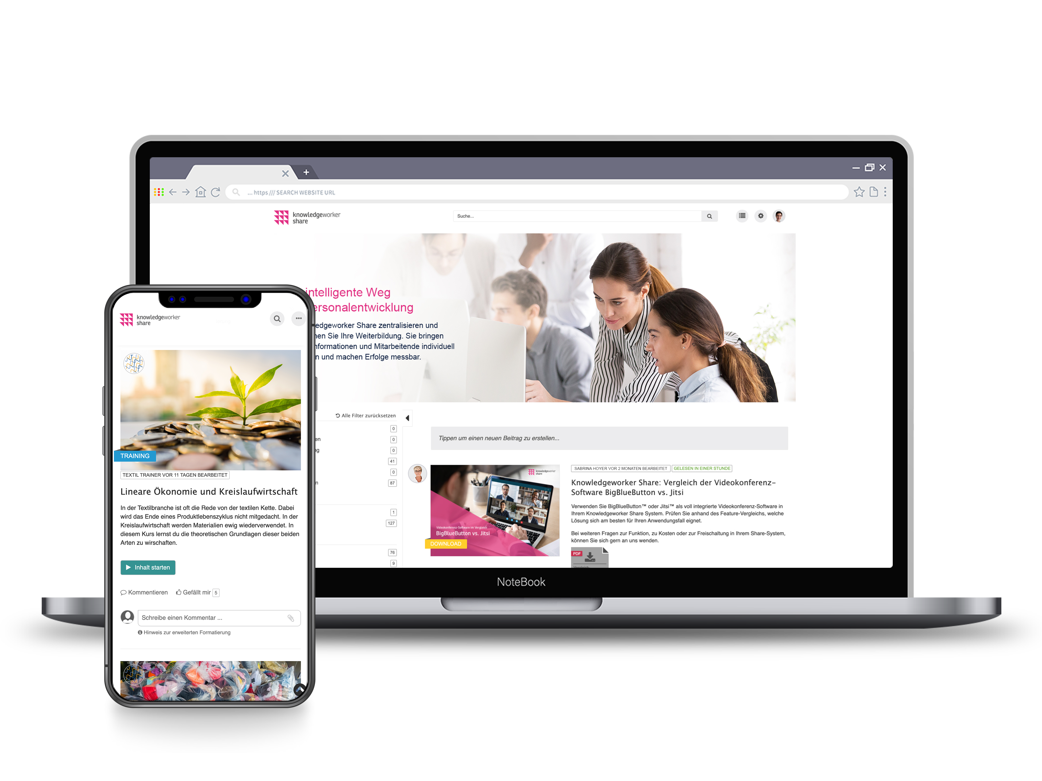 screenshot of Knowledgeworker Share